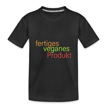 fertiges veganes Produkt - Kinder Premium Bio T-Shirt - Schwarz - Vorne