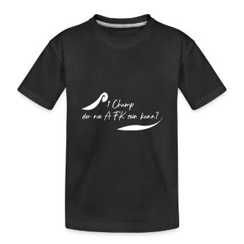 Champion qui n’est jamais AFK ? - T-shirt bio Premium Enfant - noir - Devant