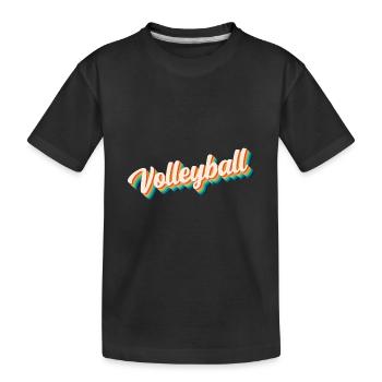 Volleyball coloré - T-shirt bio Premium Enfant - noir - Devant