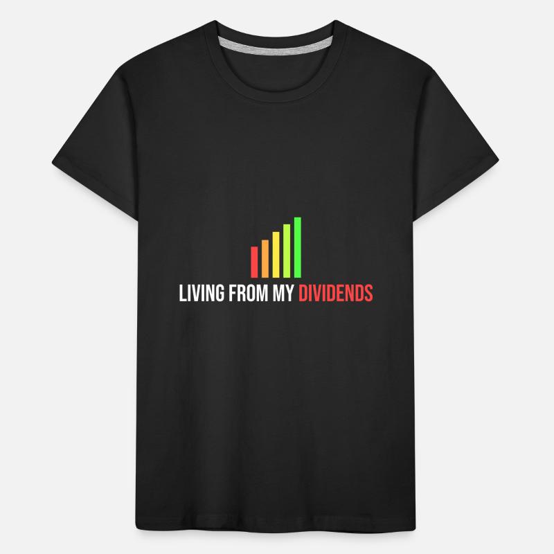 live on my dividend Kids' Premium Organic T-Shirt
