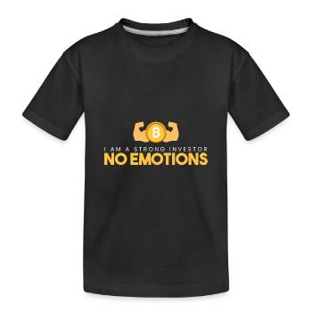 Je suis un investisseur solide - T-shirt bio Premium Enfant - noir - Devant