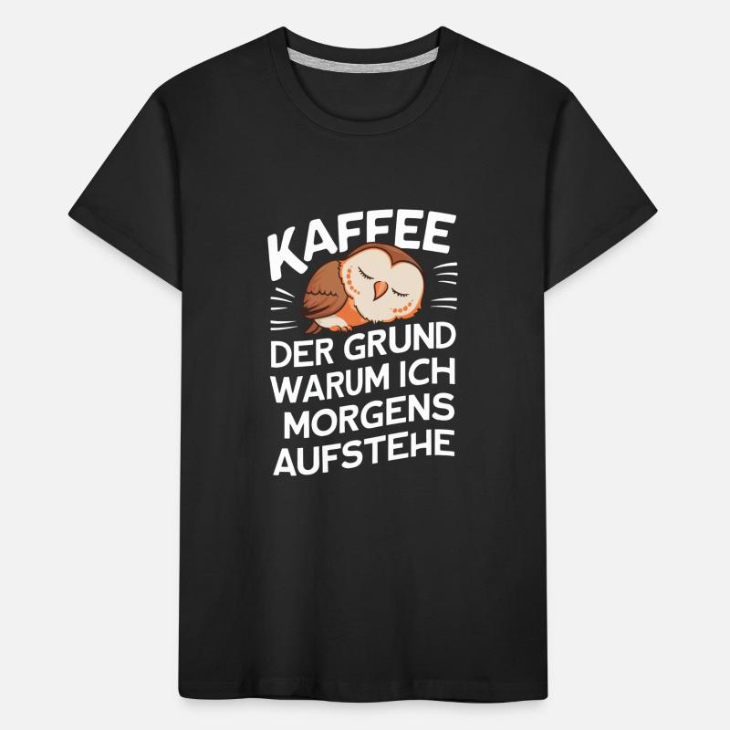 Nachteule Eule Eulen Vogel Kinder Premium Bio T-Shirt