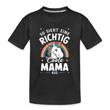 Mom, Mother's Day, Mother, Mother, Parent, Mom - Kids' Premium Organic T-Shirt - black - Front