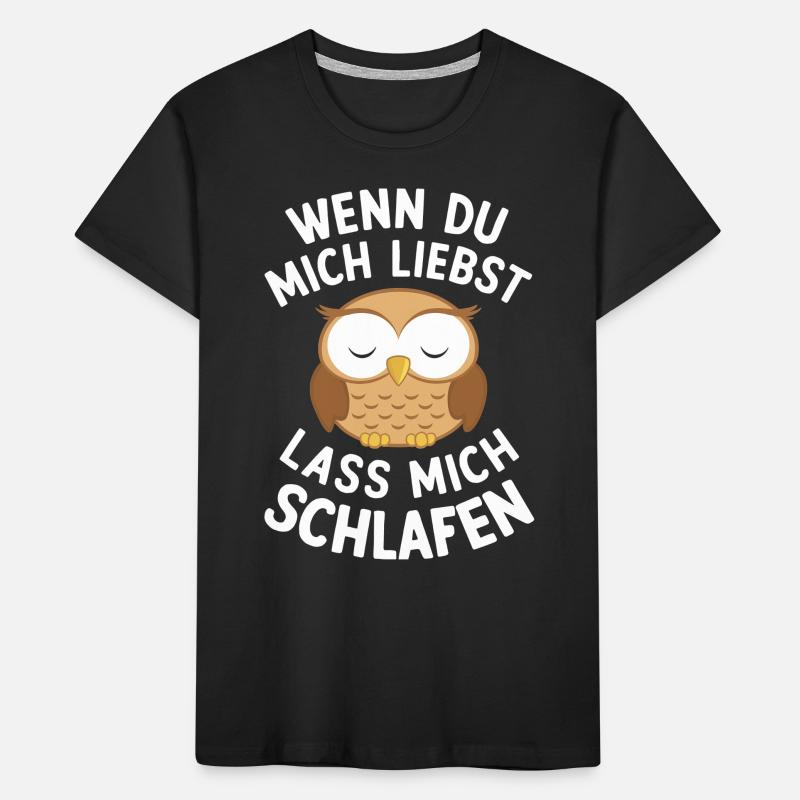 Nachteule Eule Eulen Vogel Kinder Premium Bio T-Shirt
