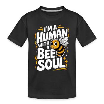 abeille abeille apicultrice abeille abeille - T-shirt bio Premium Enfant - noir - Devant