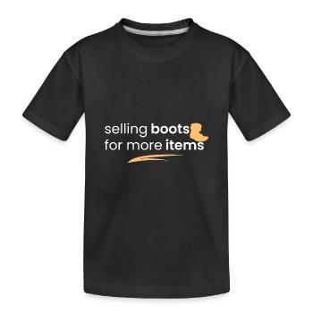 Vente de bottes pour d’autres articles - T-shirt bio Premium Enfant - noir - Devant