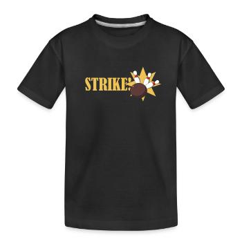 Bowling Strike T-Shirt - T-shirt bio Premium Enfant - noir - Devant