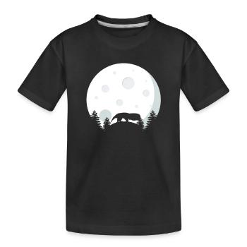 Fourmilière Avant la pleine lune - T-shirt bio Premium Enfant - noir - Devant