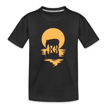 Tapir - Kinder Premium Bio T-Shirt - Schwarz - Vorne