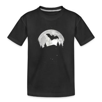 Chauve-souris - T-shirt bio Premium Enfant - noir - Devant