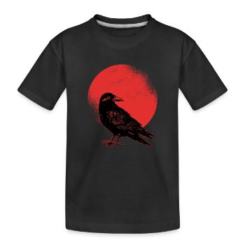 Rabe - Kinder Premium Bio T-Shirt - Schwarz - Vorne