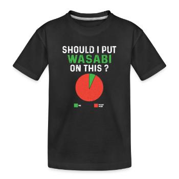 Rigolo de Wasabi - T-shirt bio Premium Enfant - noir - Devant