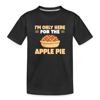 Tarte aux pommes - T-shirt bio Premium Enfant - noir - Devant