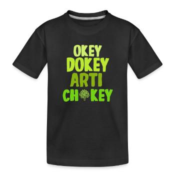 Artichoken Gift - Kids' Premium Organic T-Shirt - black - Front