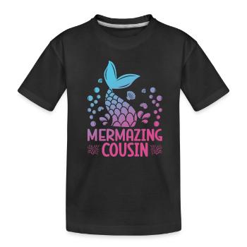 Mermazing Cousin Fantasy Mermaid Story - T-shirt bio Premium Enfant - noir - Devant