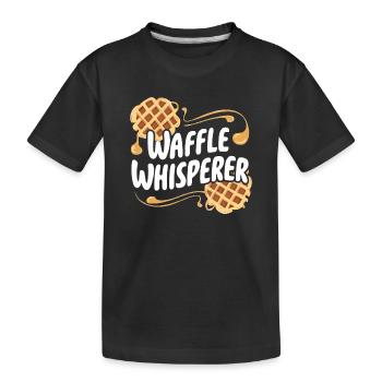 Murmureur de gaufres - T-shirt bio Premium Enfant - noir - Devant