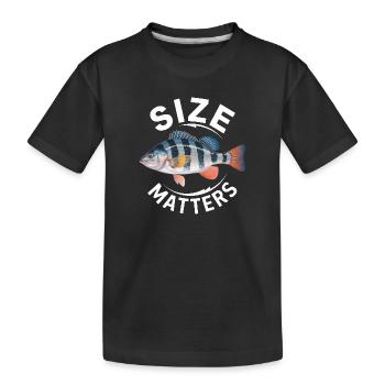 La taille compte - T-shirt bio Premium Enfant - noir - Devant