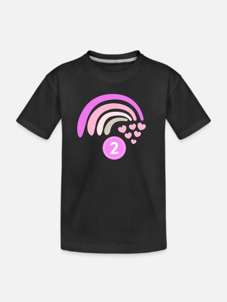 Birthday Rainbow 2 - Kids' Premium Organic T-Shirt - black