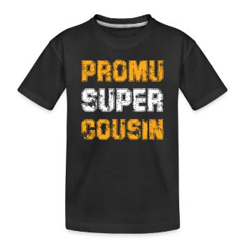 Promu Super Cousin Cadeau Rigolo Homme Cousin - T-shirt bio Premium Enfant - noir - Devant