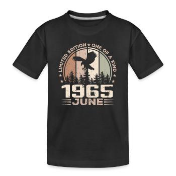 Incomparable since June 1965, 59th Anniversary - Kids' Premium Organic T-Shirt - black - Front