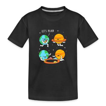 Espace Planètes Univers Espace - T-shirt bio Premium Enfant - noir - Devant