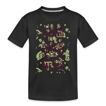 shirt,design,t-shirt - Kinder Premium Bio T-Shirt - Schwarz - Vorne