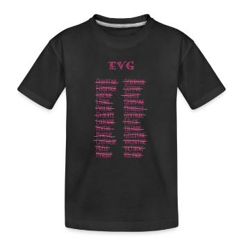 EVG - T-shirt bio Premium Enfant - noir - Devant