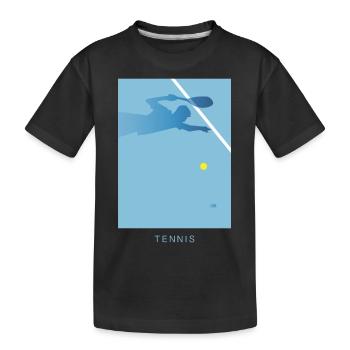 Tennis Art - T-shirt bio Premium Enfant - noir - Devant