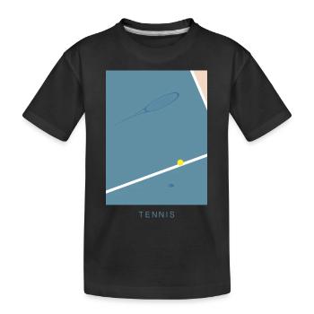 Tennis Art - T-shirt bio Premium Enfant - noir - Devant