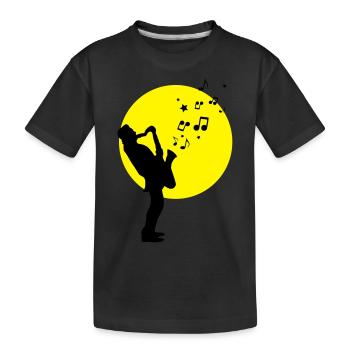 Musik - Musiker Jazz - Kinder Premium Bio T-Shirt - Schwarz - Vorne