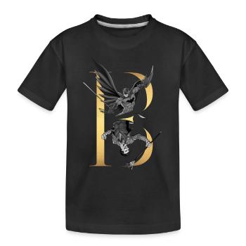 Batman 80 Ans et Joker - T-shirt bio Premium Enfant - noir - Devant