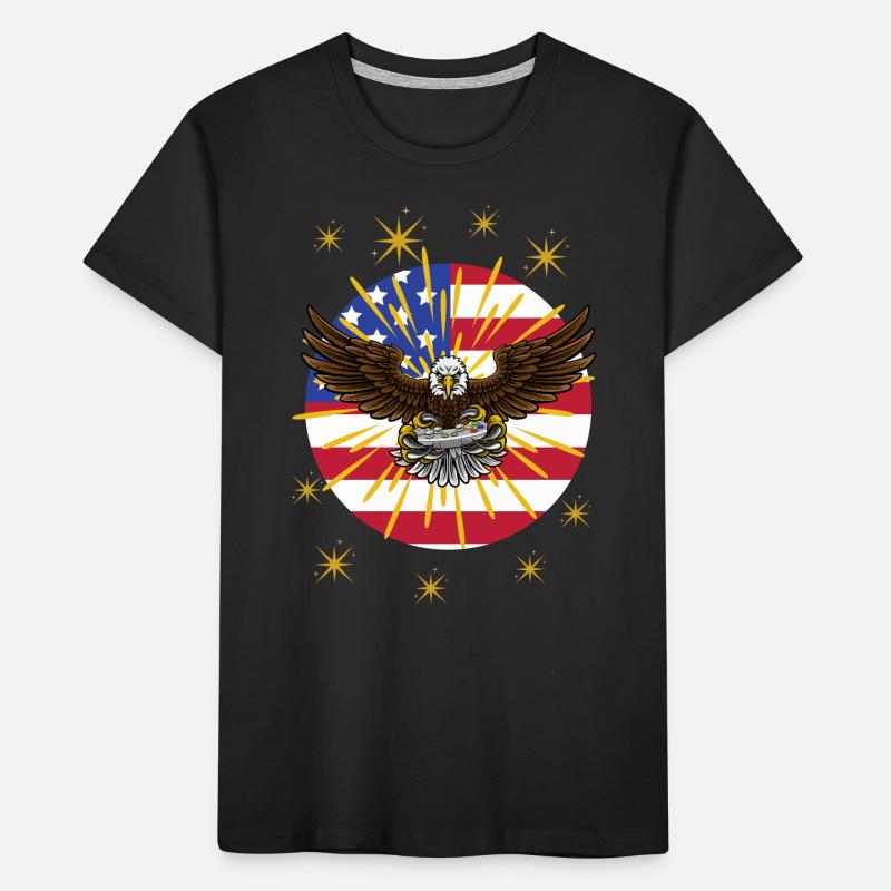 Gaming Adler - Geschenkidee Kinder Premium Bio T-Shirt