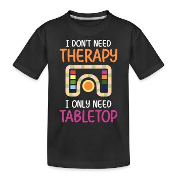 Joueur de plateau de jeu de société Personnage Nerd - T-shirt bio Premium Enfant - noir - Devant