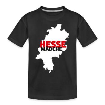 Hesse-Mädche - Kinder Premium Bio T-Shirt - Schwarz - Vorne