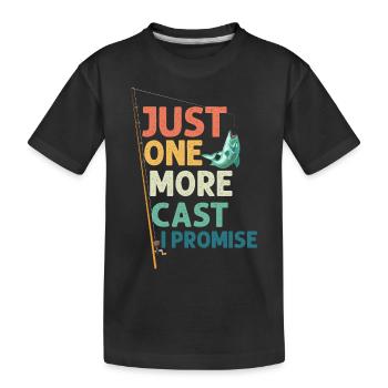 Juste un casting de plus que je promets pêcheur pêcheur - T-shirt bio Premium Enfant - noir - Devant