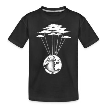 Terre En Ballons Nobles - Kids' Premium Organic T-Shirt - black - Front