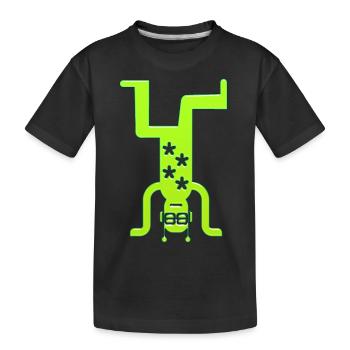 Musique drôle jazz retro song hipster vinyl rock - T-shirt bio Premium Enfant - noir - Devant