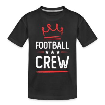 Équipe de football - T-shirt bio Premium Enfant - noir - Devant