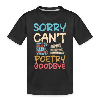 Buch Schreiben Literatur - Kinder Premium Bio T-Shirt - Schwarz - Vorne