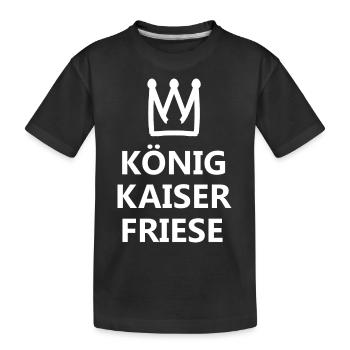 Der Herrscher aus Friesland - Kinder Premium Bio T-Shirt - Schwarz - Vorne
