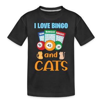 Bingo Card Game Grandma Bingo Player Bingo Cards - Kinder Premium Bio T-Shirt - Schwarz - Vorne