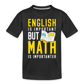 Université Uni School Learning - T-shirt bio Premium Enfant - noir - Devant