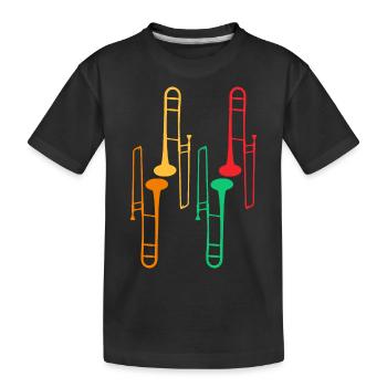 Trombone Collection - Trombone Player - T-shirt bio Premium Enfant - noir - Devant