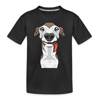 Italian Greyhound Greyhound Dogs - Kids' Premium Organic T-Shirt - black - Front