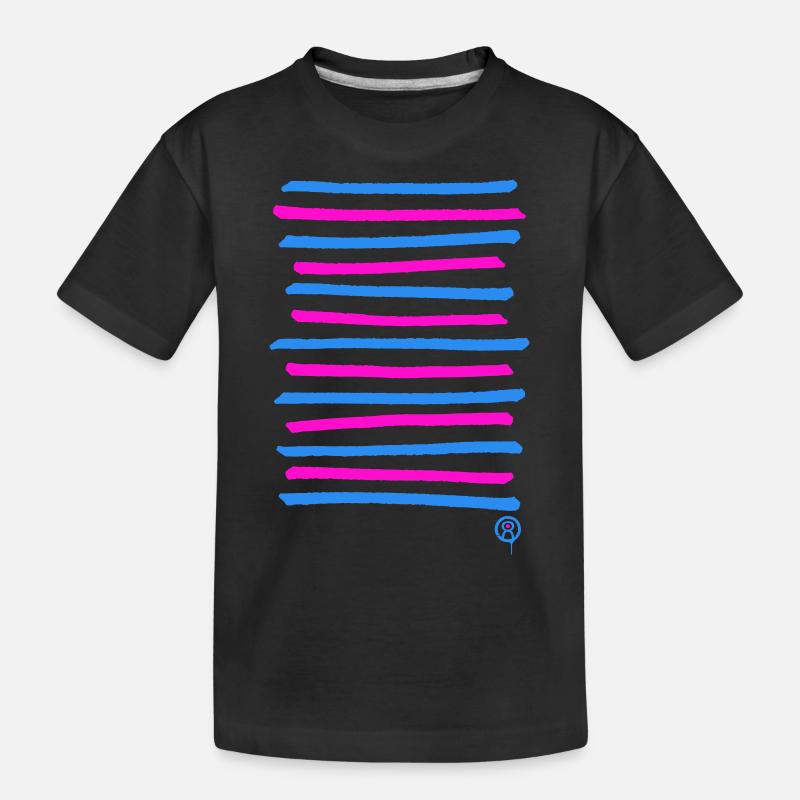 Lignes de graffiti pulvérisées, couleur d’impression librement sélectionnable - T-shirt bio Premium Enfant - noir