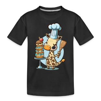 Cuisson à la commande - T-shirt bio Premium Enfant - noir - Devant