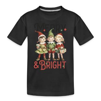 i Love Christmas - Kinder Premium Bio T-Shirt - Schwarz - Vorne