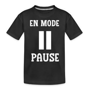 En mode pause - T-shirt bio Premium Enfant - noir - Devant