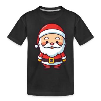Père Noël Père Noël - T-shirt bio Premium Enfant - noir - Devant