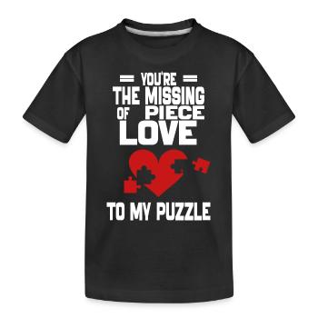 Valentine's Day 2024 Quotes Lovers Day Gift - T-shirt bio Premium Enfant - noir - Devant